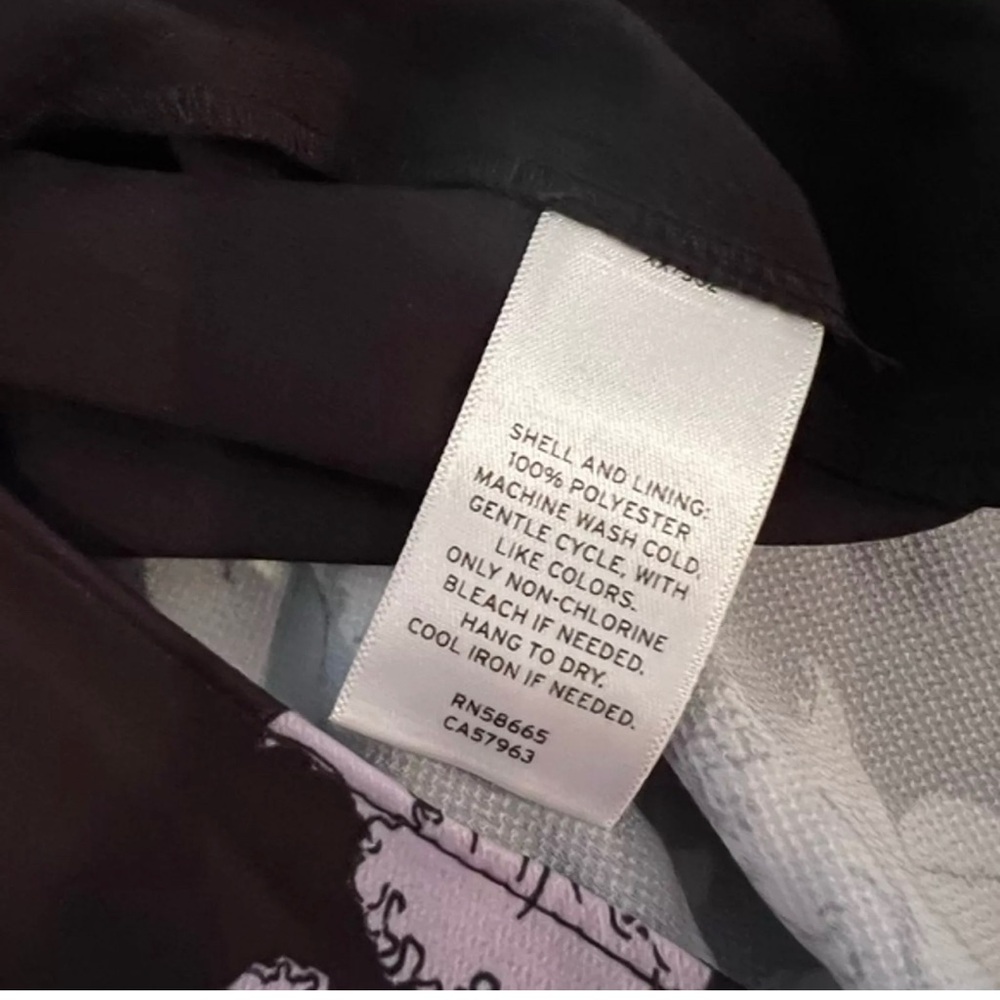 NWT Chelsea28 Black Violet Falling Orchids Tulip Hem Maxi Dress Large Reg. $119 - Picture 6 of 6